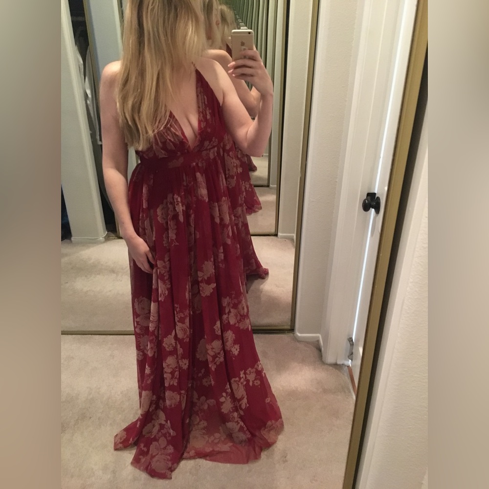 LUXXEL || Red Dress || Size - L